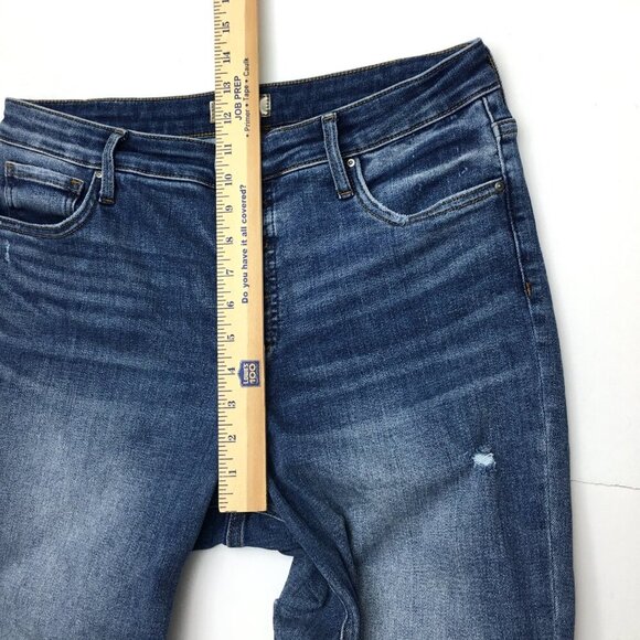 Kut From The Kloth Rachael Mom Jeans Button Fly Distressed High Rise size 12 - Picture 6 of 8